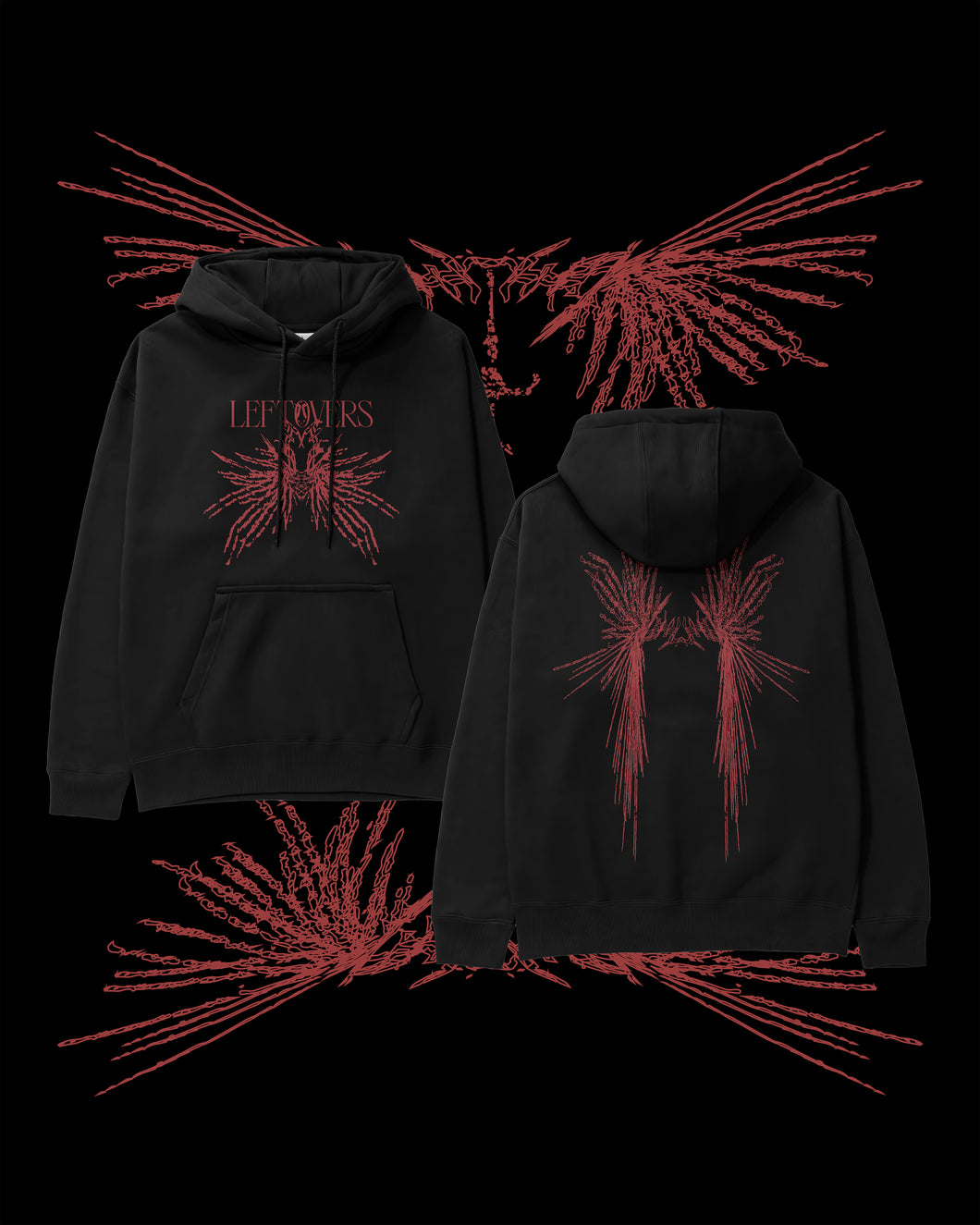 Leftovers - Hoodie (red print)